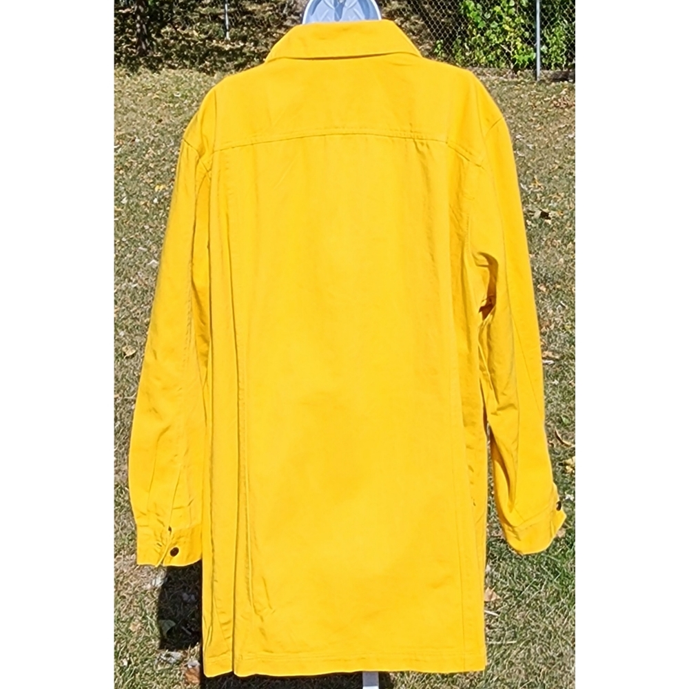SOLD Jessica London Plus-Size Yellow 3/4 Quarter Length Denim Jean Jacket - 26W - Picture 6 of 8